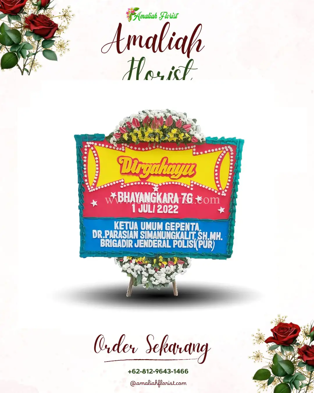 Papan Bunga HUT Ulang Tahun Alam Barajo